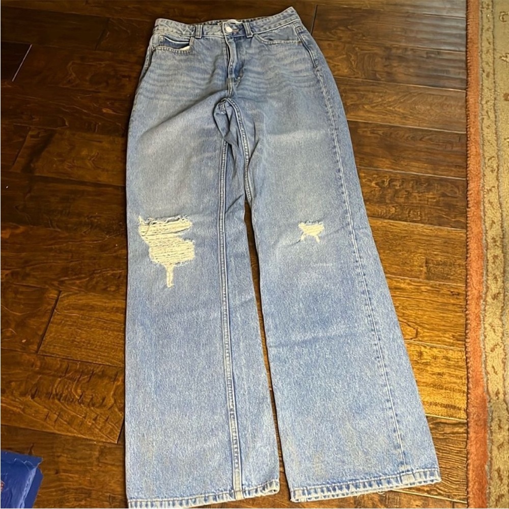 Zara jeans wide leg long jeans